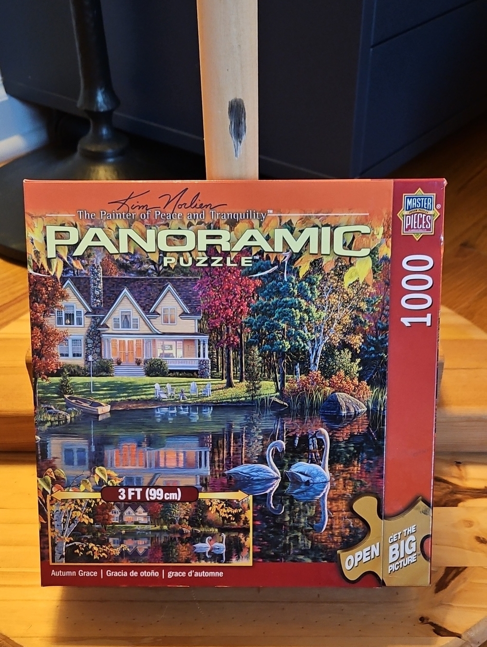 Panoramic 1000-Piece Jigsaw Puzzle - Autumn Grace (Red)